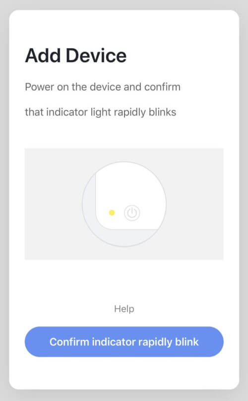 Confirm light flashing